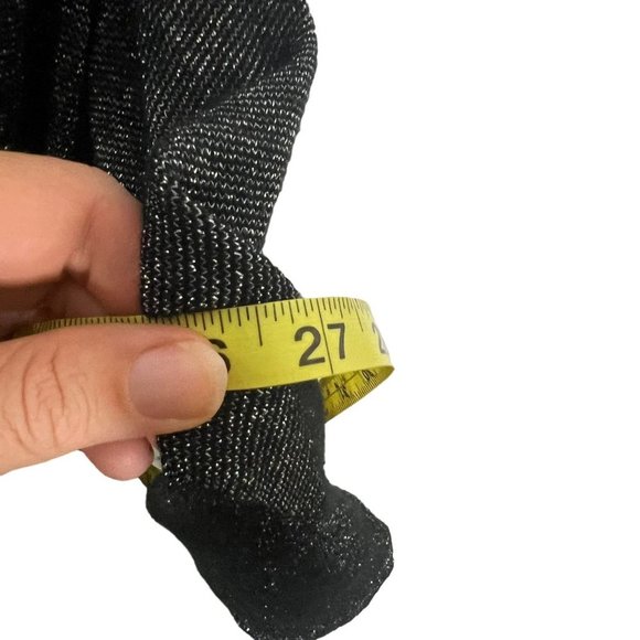 Free People Black Metallic Deep Plunge Halter Empire Short Dress Medium - Picture 8 of 14